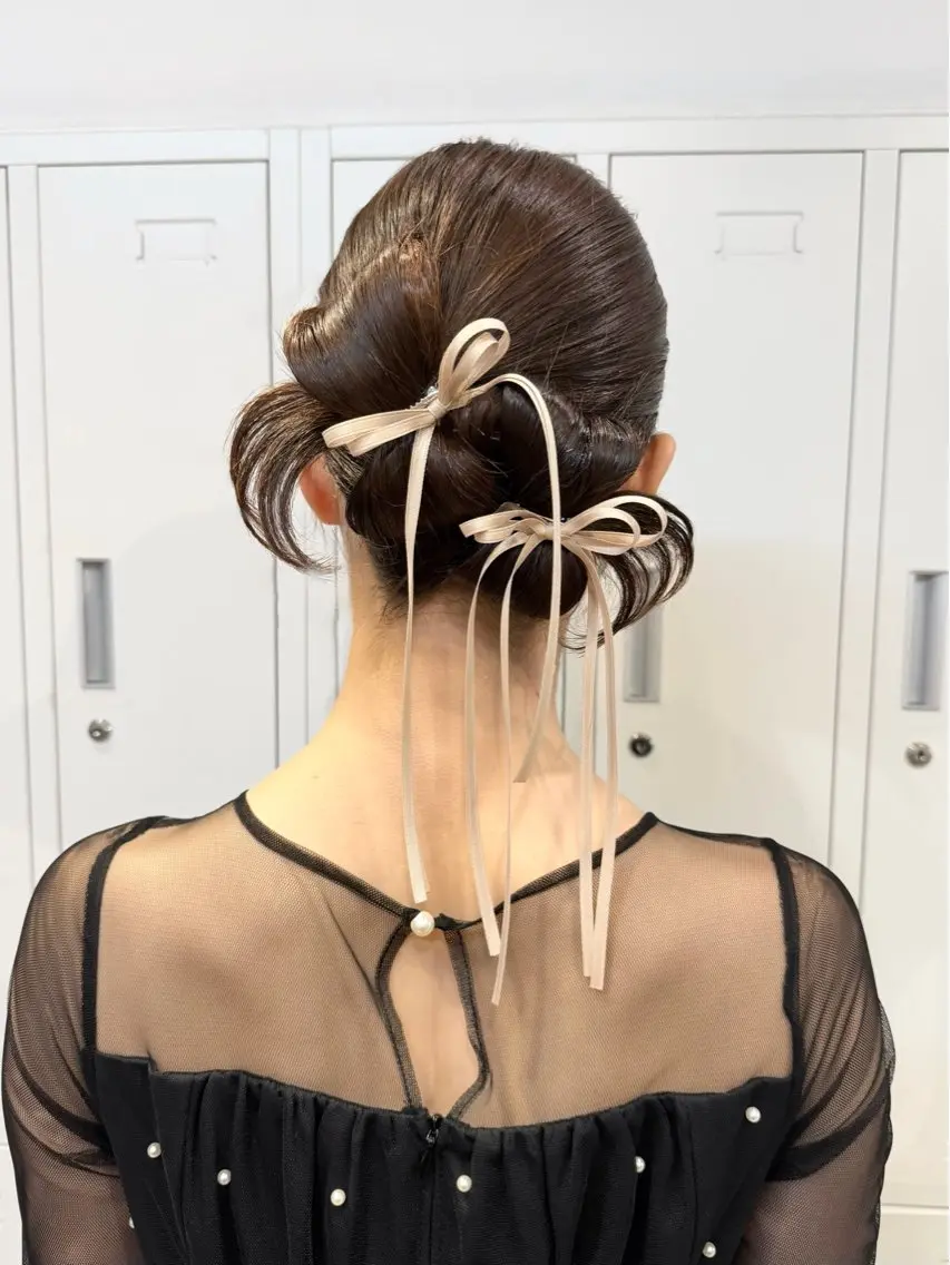 ヘアアレンジ ヘアセット 🌷レイヤーカット/ フルキシオリ🌷のヘアスタイル