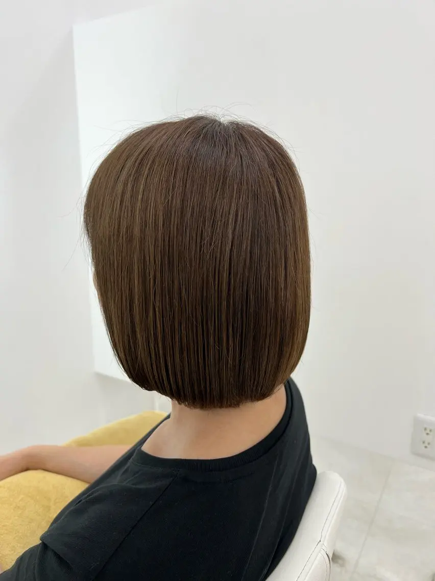 ショート カラー カット ヘアカラー トリートメント ✄﻿aini天王寺 ✄﻿ゆ乃のヘアスタイル