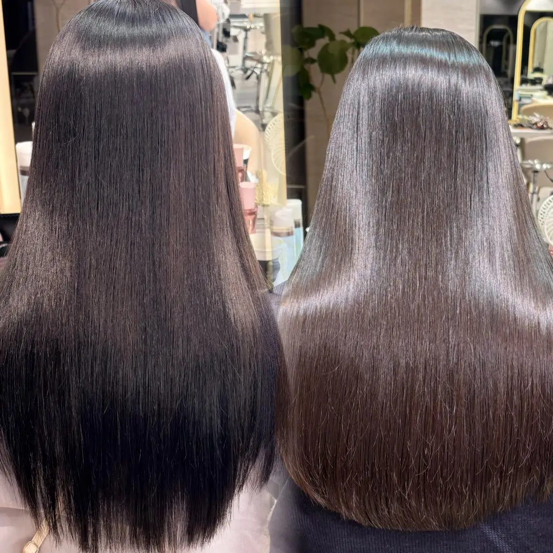 ロング カット 縮毛矯正 トリートメント 💖ボブ/縮毛矯正 顔周りレイヤー/ユイのヘアスタイル