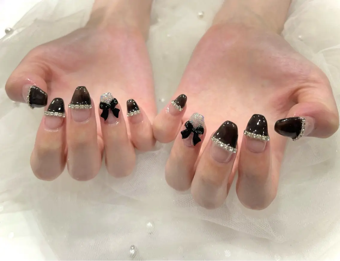 ネイル フレンチネイル ハンドネイル Nail salon Cielel⟡Ayaのネイルデザイン