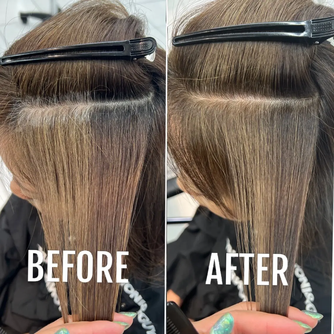 ミディアム カラー かわはら たみのヘアスタイル