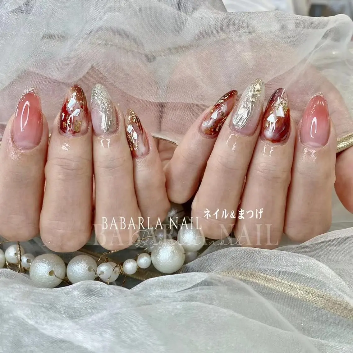 ネイル ニュアンスネイル Babarla Nailのネイルデザイン