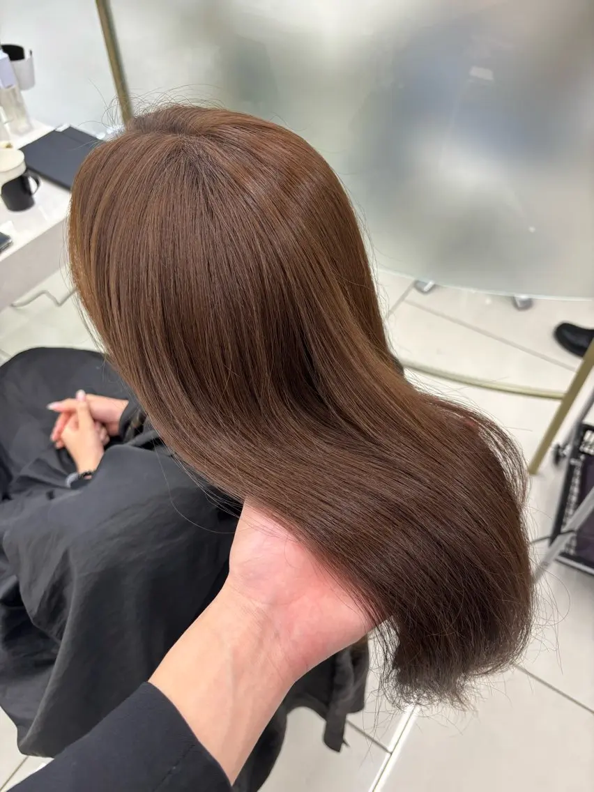 カラー ヘアカラー 上品ヘア✖️艶髪 𝑅𝐼𝐾𝑈のヘアスタイル