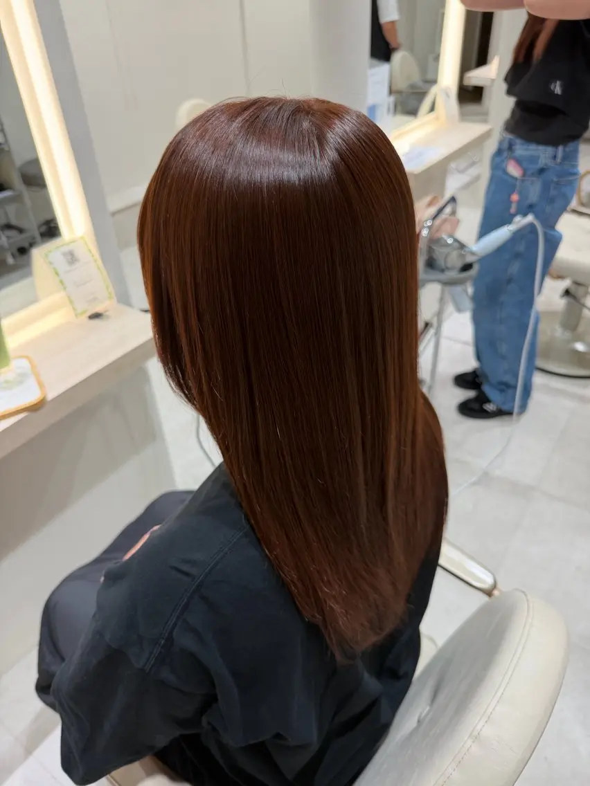 ロング 縮毛矯正 縮毛矯正 トリートメント 高橋 るなのヘアスタイル