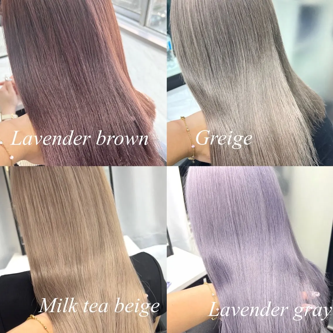 ロング カラー シールエクステ ハイトーンカラー エクステ ヘアカラー シールエクステ特化 ハイトーン、NANAのヘアスタイル