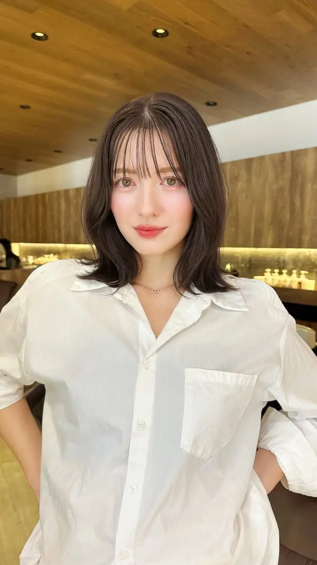カラー 門谷 百恵のヘアスタイル