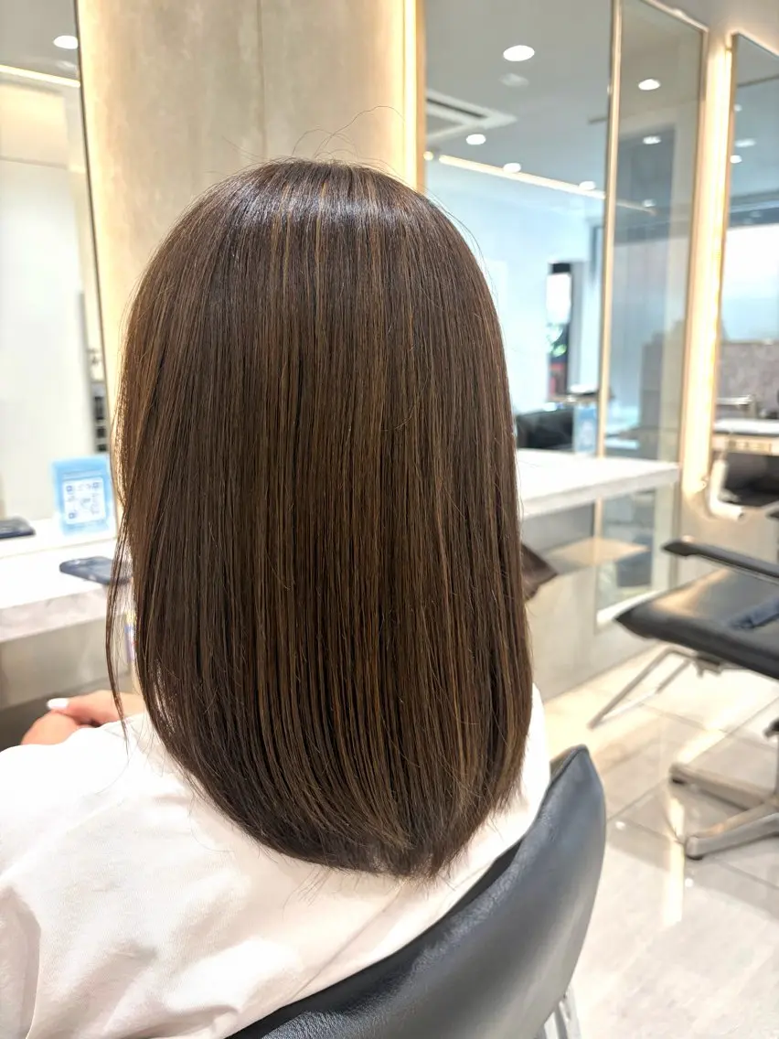 セミロング カラー miiko🌼 大人カラーのヘアスタイル