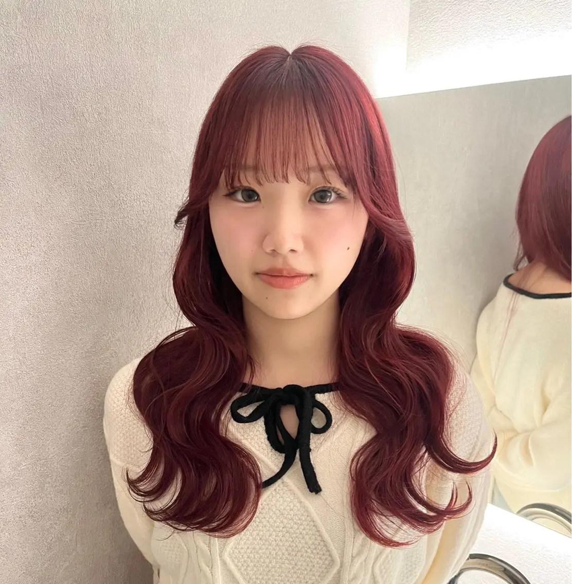 ロング カラー ブリーチ ケアブリーチ デザインカラー ピンクカラー ヘアカラー ヒビキ/モテ×愛され /ブリーチ特化のヘアスタイル