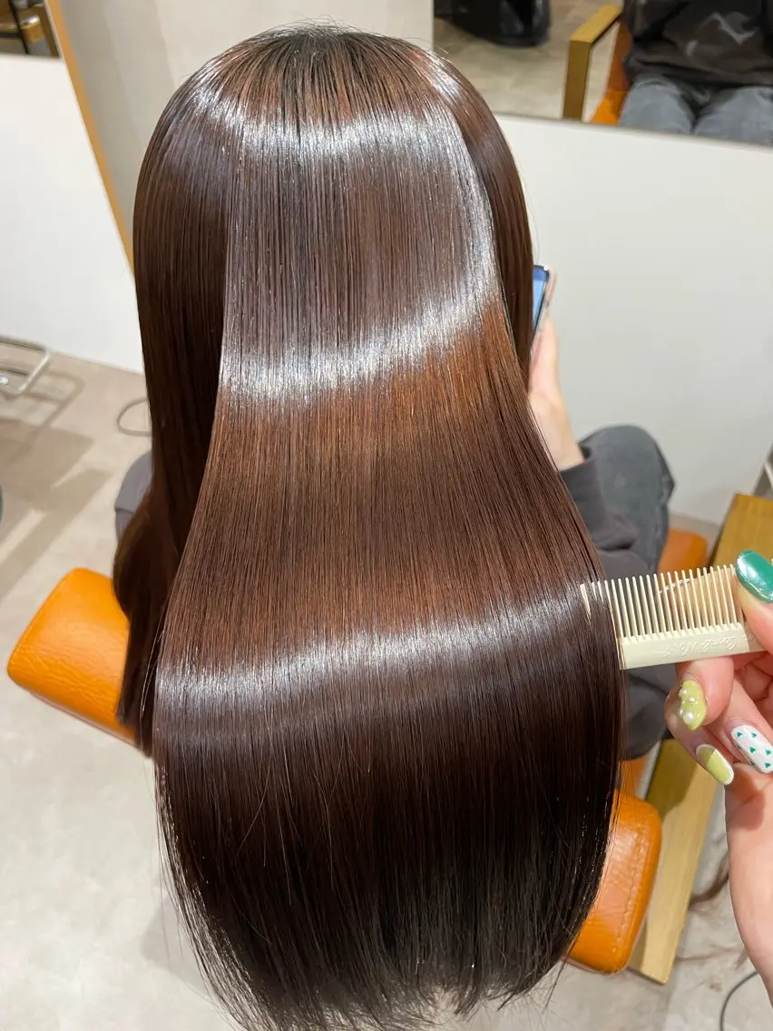 【🪄美髪フルコース✨】カット+カラー+髪質改善ストレートの写真
