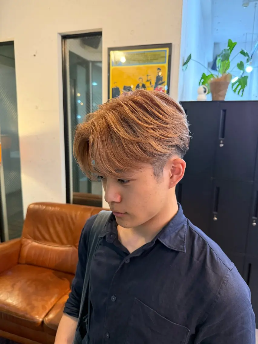 ショート カラー メンズ カット ヘアカラー HARBOR ゆづきのヘアスタイル