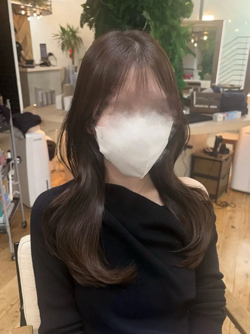 ロング カラー カット ヘアカラー トリートメント 🤍韓国ヘア/ かえで🤍のヘアスタイル