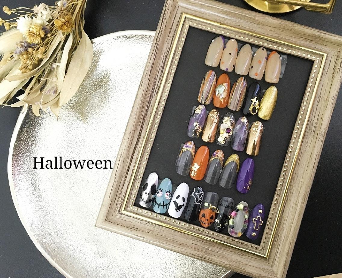 ネイル ハロウィン ハンドネイル 推しネイル | 　aycnailのネイルデザイン