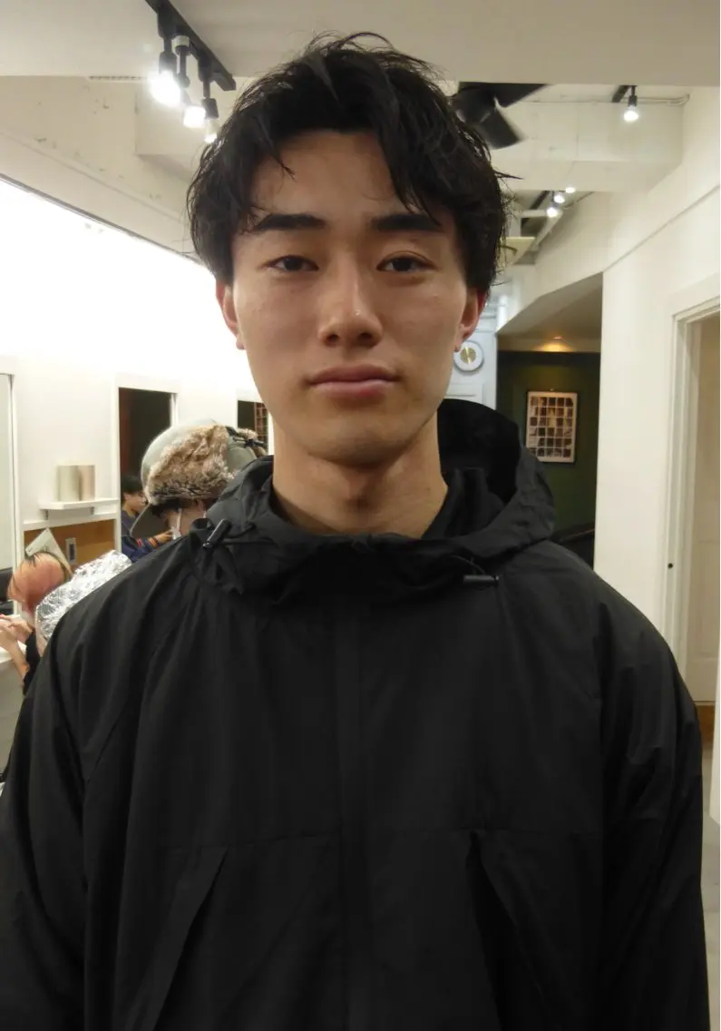 ショート メンズ グランジヘア 無造作ヘアHYUGAのヘアスタイル