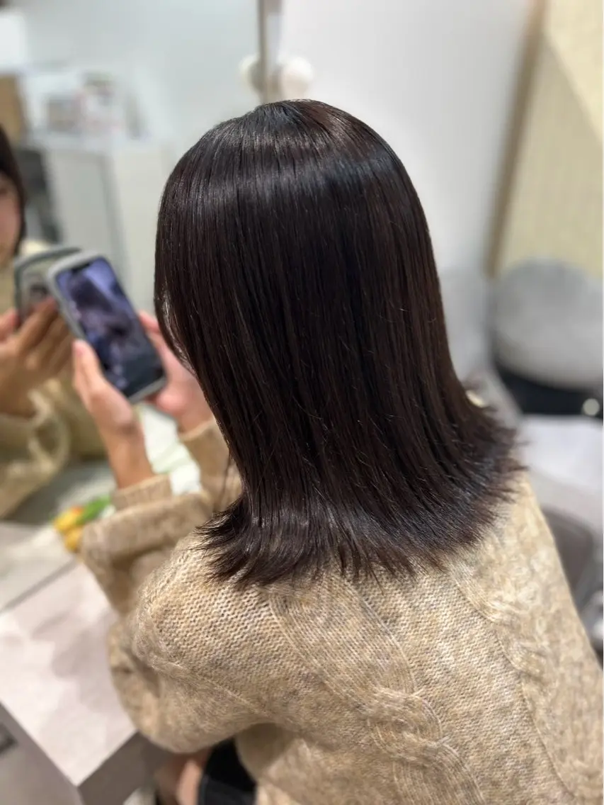 【赤みを抑えたい・透明感が欲しい方にオススメ✨】🪼寒色カラー🫐の写真