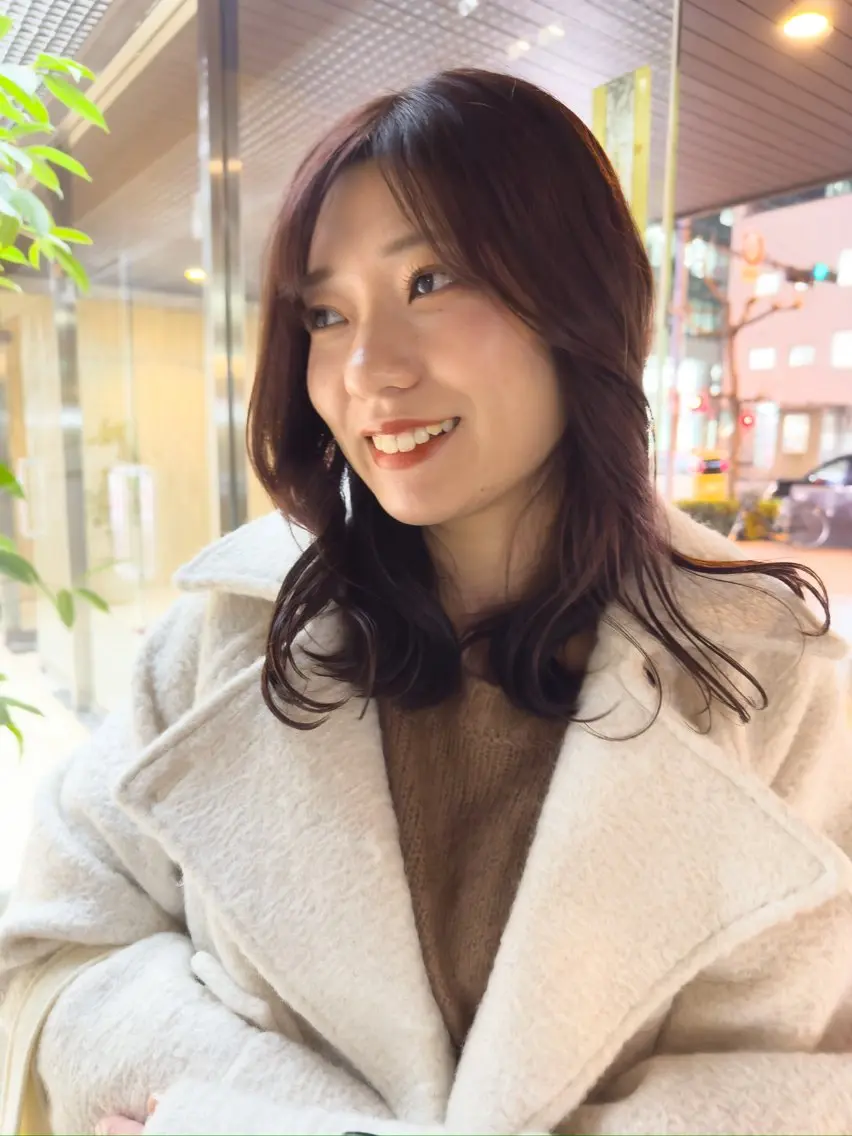 セミロング カラー カット ヘアカラー Selene 難波店　HIROKIのヘアスタイル