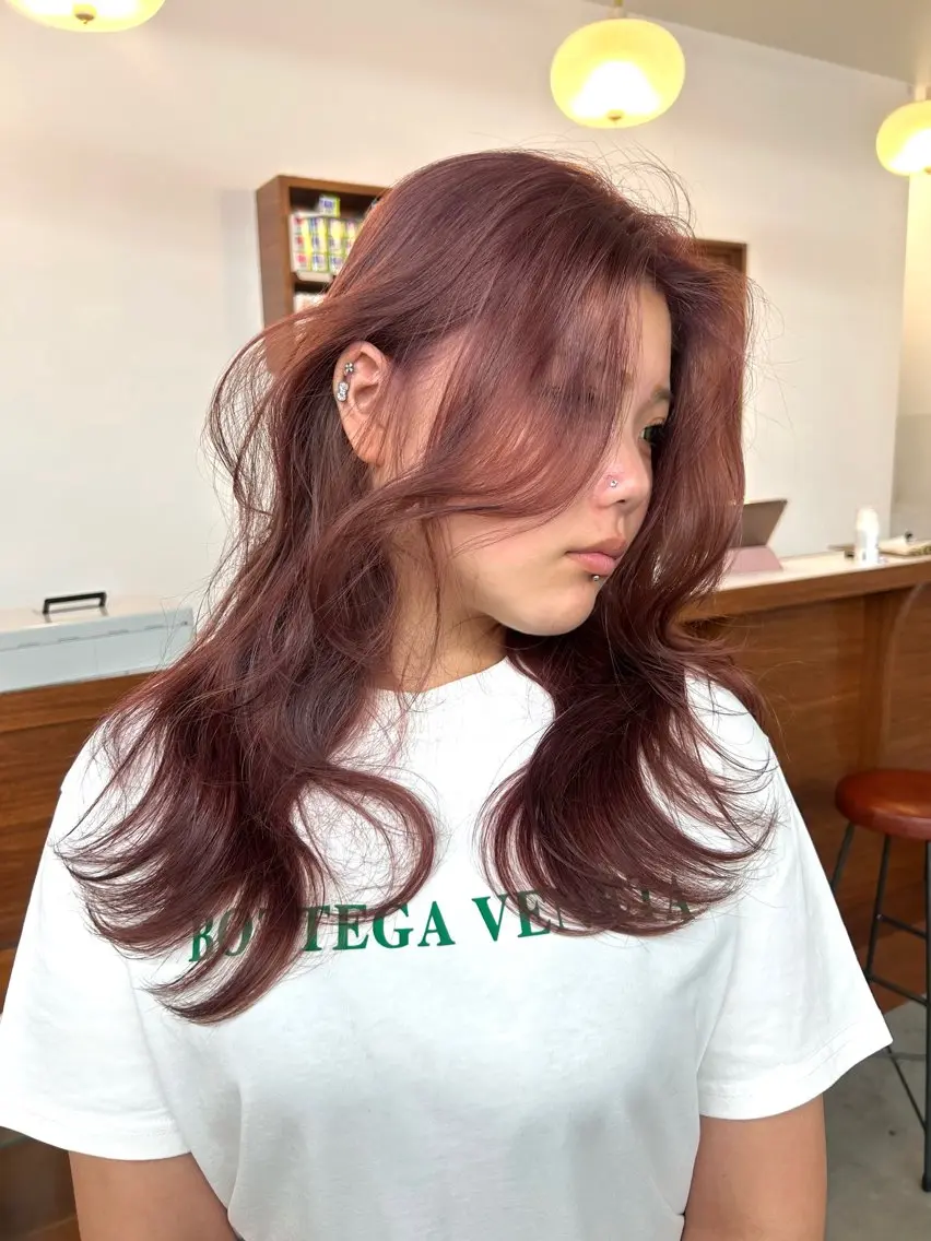 ロング カラー 大阪梅田/ イマムラミヅキのヘアスタイル