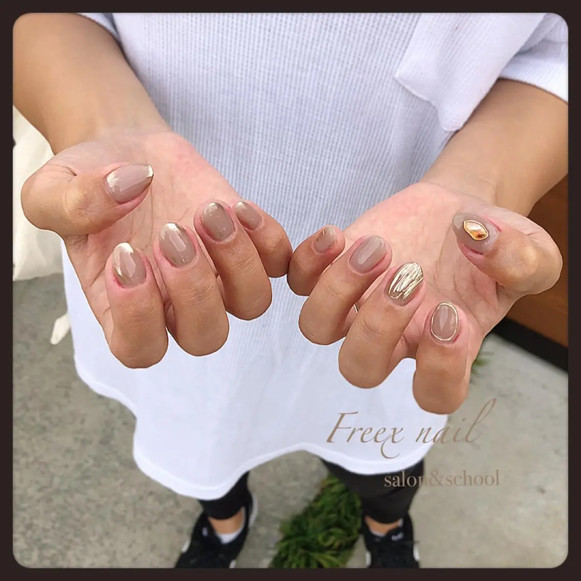 ネイル ハンドネイル ハンドケア freex nail /ニュアンス/個性派のネイルデザイン