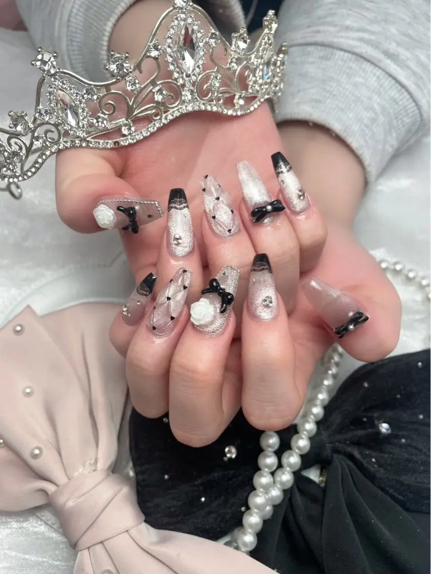 ネイル 長さ出し フレンチネイル グラデーション 韓国ネイル ロングネイル ハンドネイル Josie nail salonのネイルデザイン