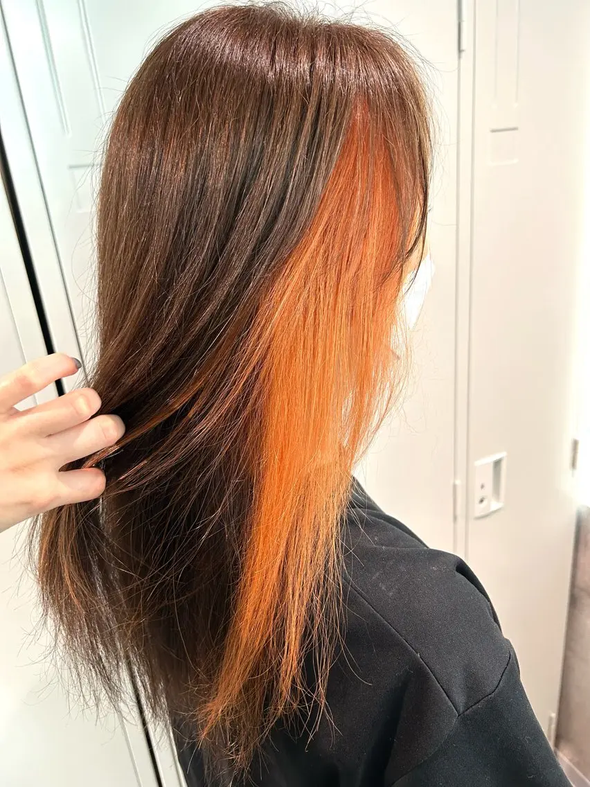 ロング ヘアカラー 寺澤 歩佳のヘアスタイル