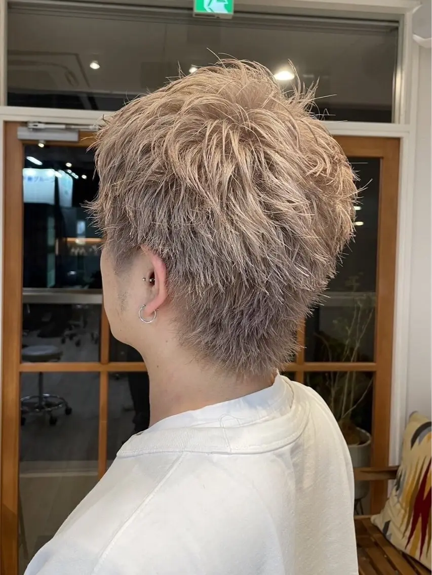 ショート カラー メンズ カット ヘアカラー 倉持誠也 ショートスタイル特化のヘアスタイル