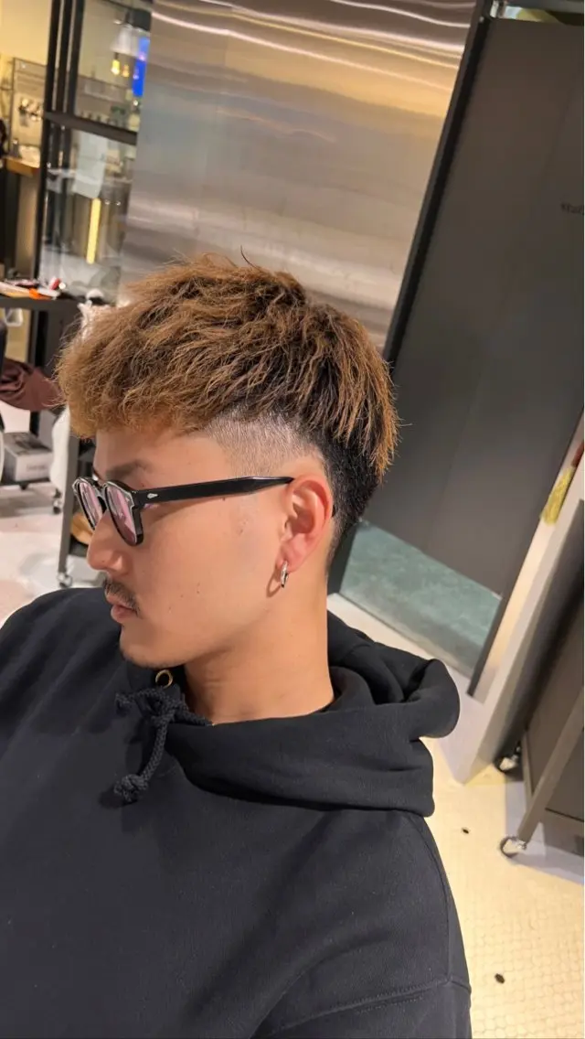 ショート メンズ フェードカット 横浜BARBER 宇田海斗のヘアスタイル
