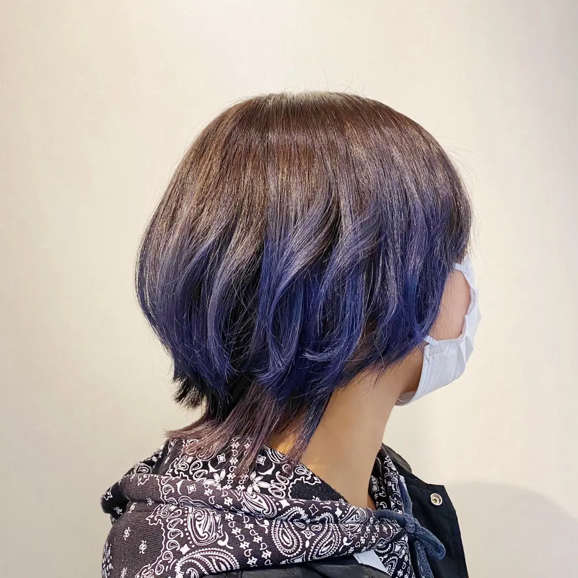 カラー ネイビーカラー 尾崎 大輔のヘアスタイル
