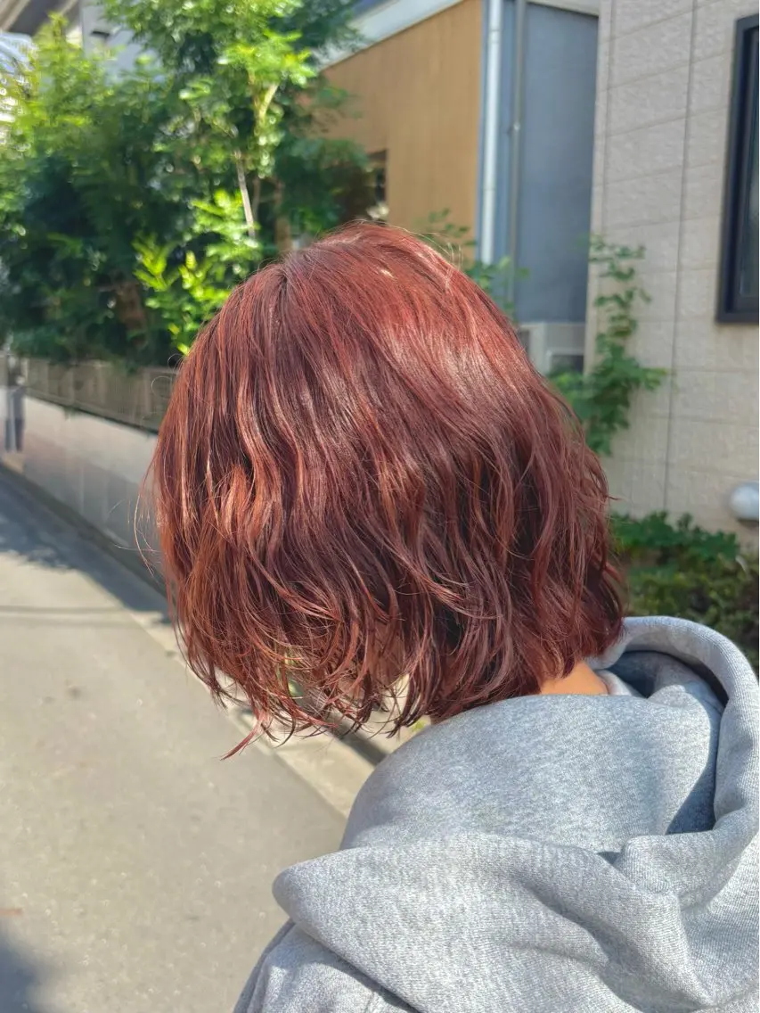 ミディアム カラー cocoa🎀 透明感カラー/パーマのヘアスタイル