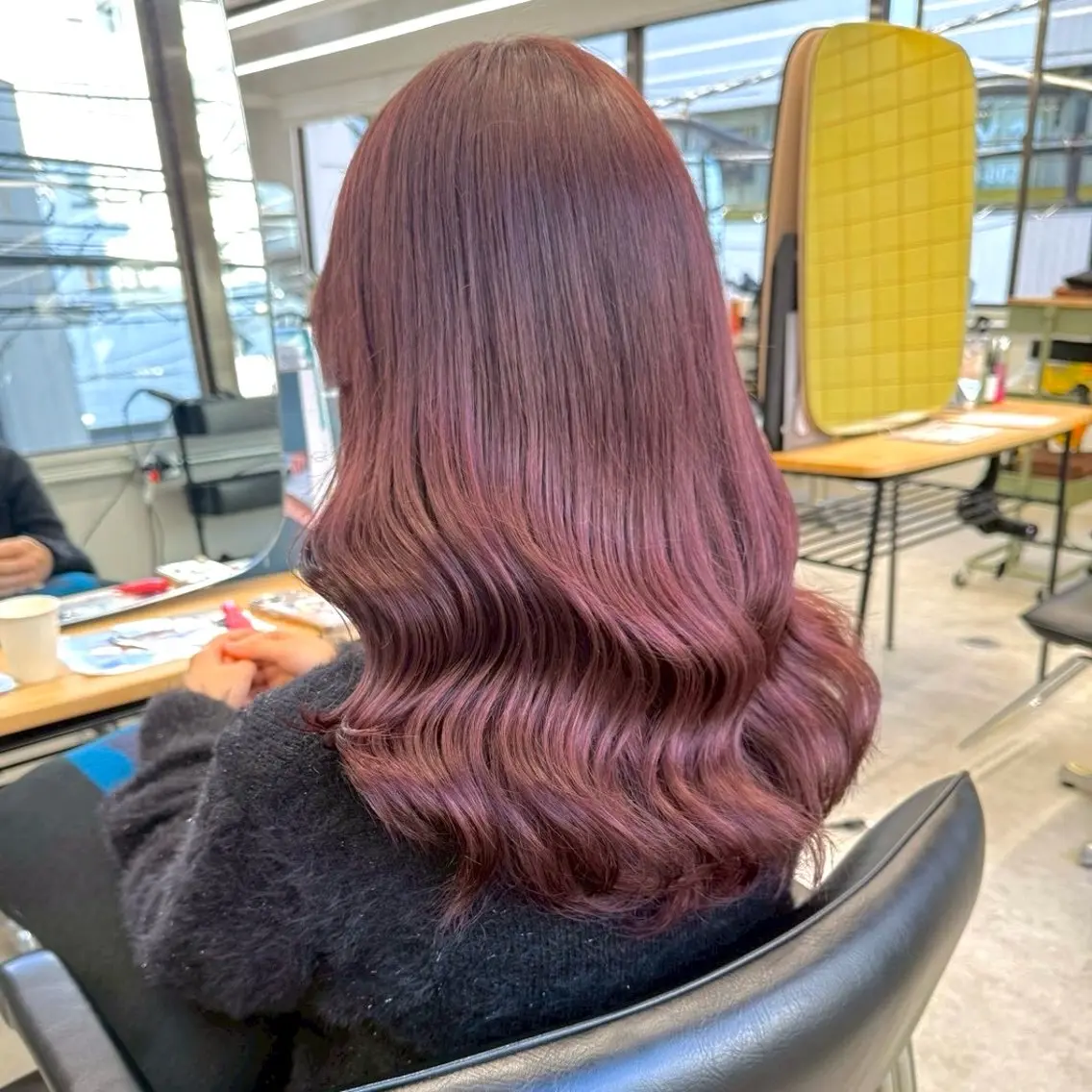 セミロング カラー 🎀【透明感カラー 縮毛矯正】さえ🎀のヘアスタイル