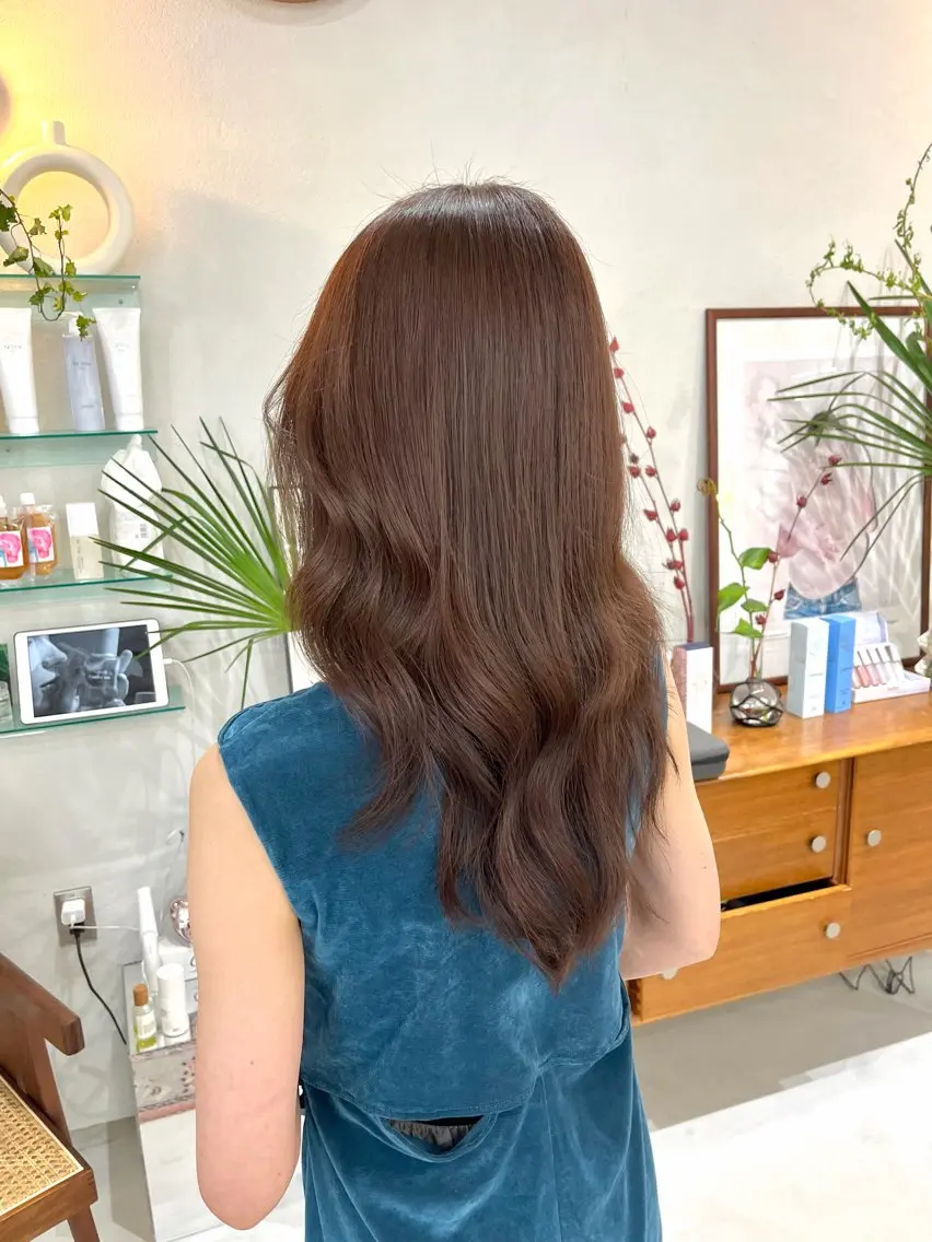 カラー ブラウンカラー 透明感カラー モカブラウン カット ヘアカラー 似合わせ艶感カラー/ オリーブ/チカ🎀のヘアスタイル