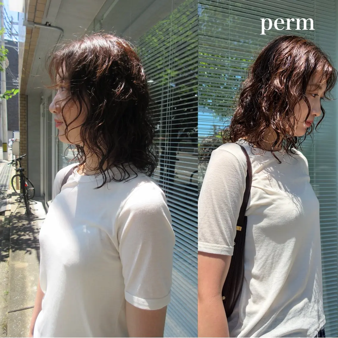 ミディアム パーマ ミディアムパーマ qpula misuzuのヘアスタイル