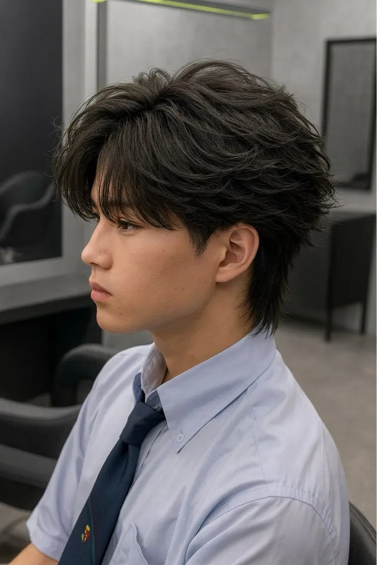 ミディアム パーマ ヘアアレンジ メンズ ミディアムパーマ メンズパーマ メンズツイストパーマ 波巻きパーマ ツイストパーマ 🔥ニュアンス フェザー小林海斗🔥のヘアスタイル
