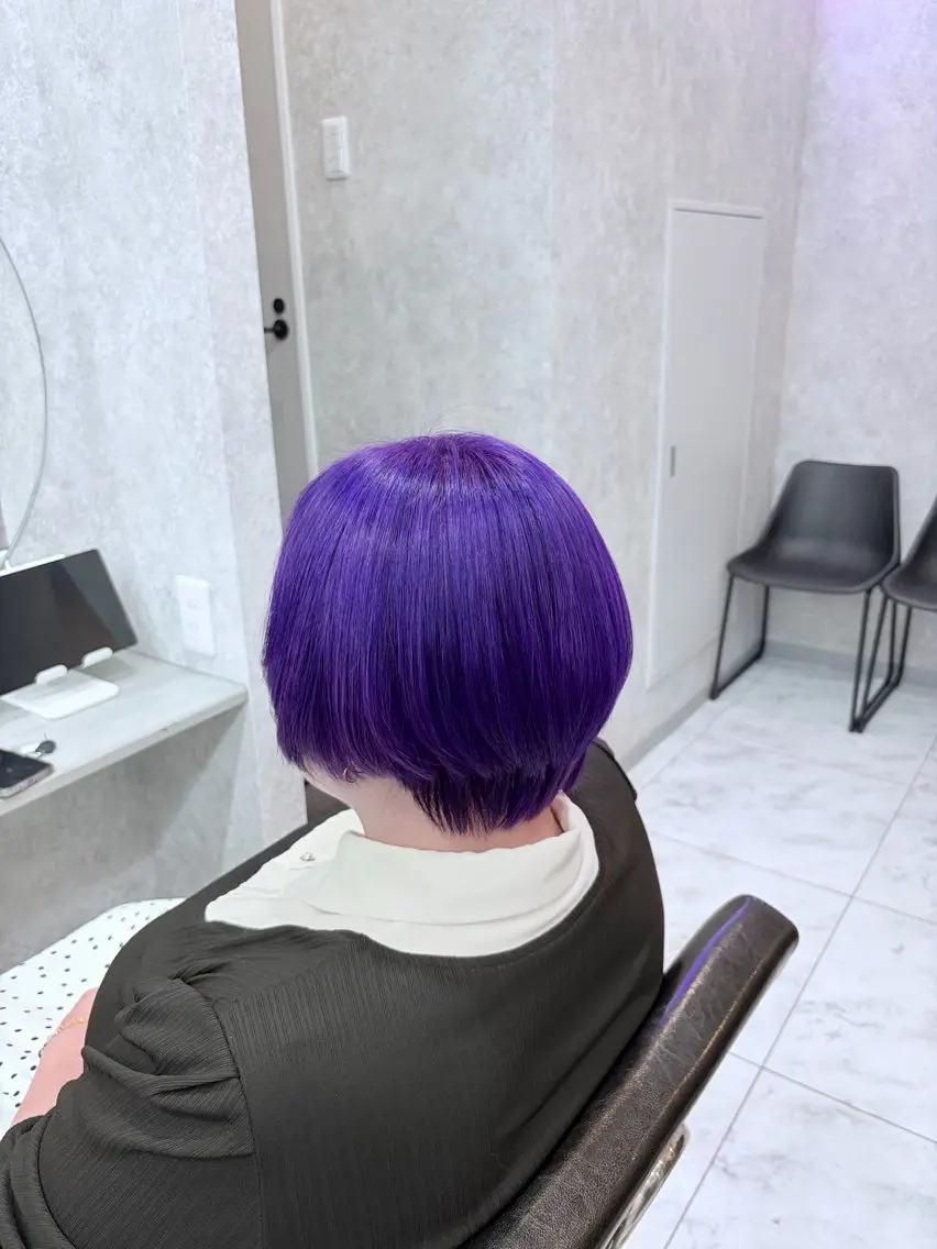 ショート 🦋ハイトーン🦋 石山 希理🦋のヘアスタイル