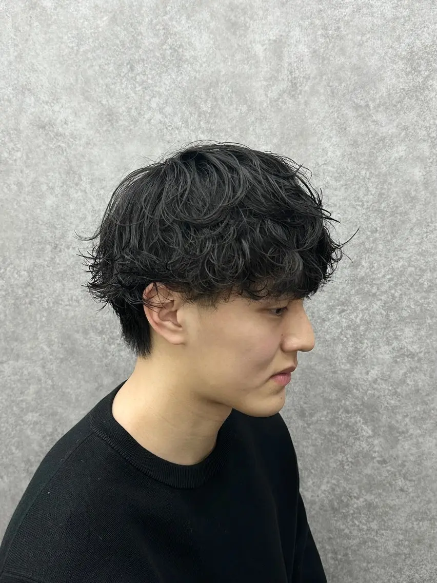 ショート カット パーマ ヘアセット 🔥フェザーパーマ 特化🔥勇斗のヘアスタイル