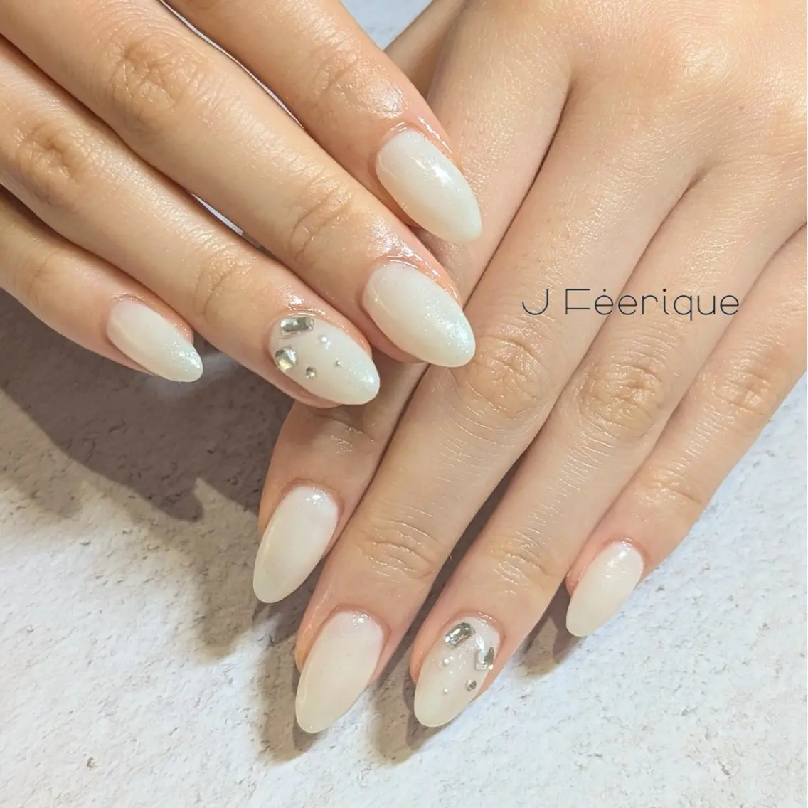 ショート ハンドネイル ハンドケア J Feerique ネイル/南森町のネイルデザイン