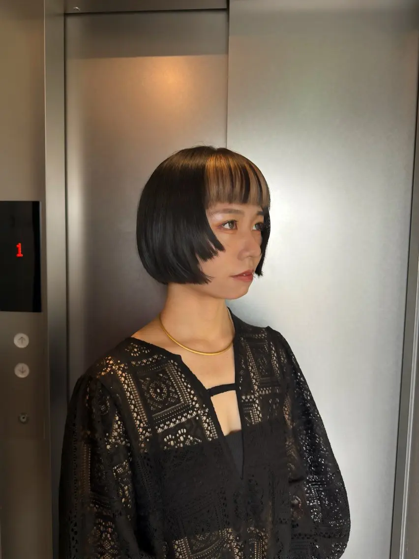 カラー カット ヘアカラー トリートメント 柔め透明感血色カラー 暖色/レイヤー/ゆいのヘアスタイル