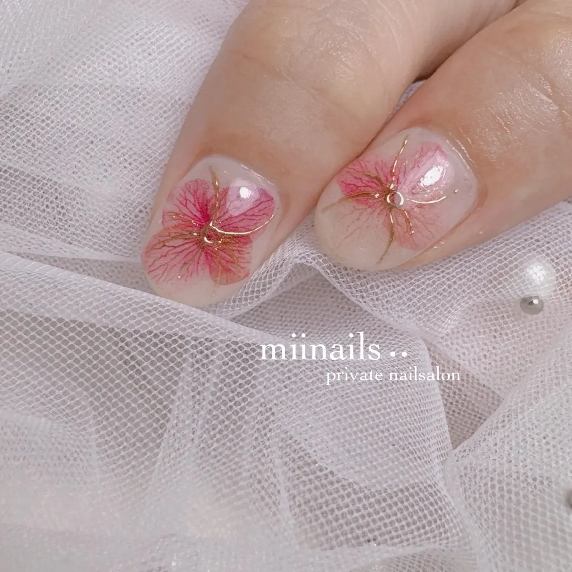 ネイル 韓国ネイル マグネットネイル ワンホンネイル ハンドネイル nailsalon miinailsのネイルデザイン