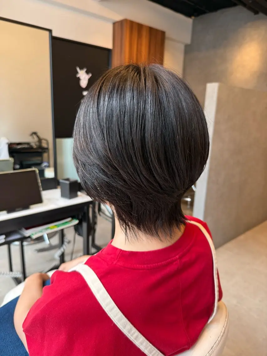 ショート ショートヘア ウルフカット 高石 乃愛のヘアスタイル