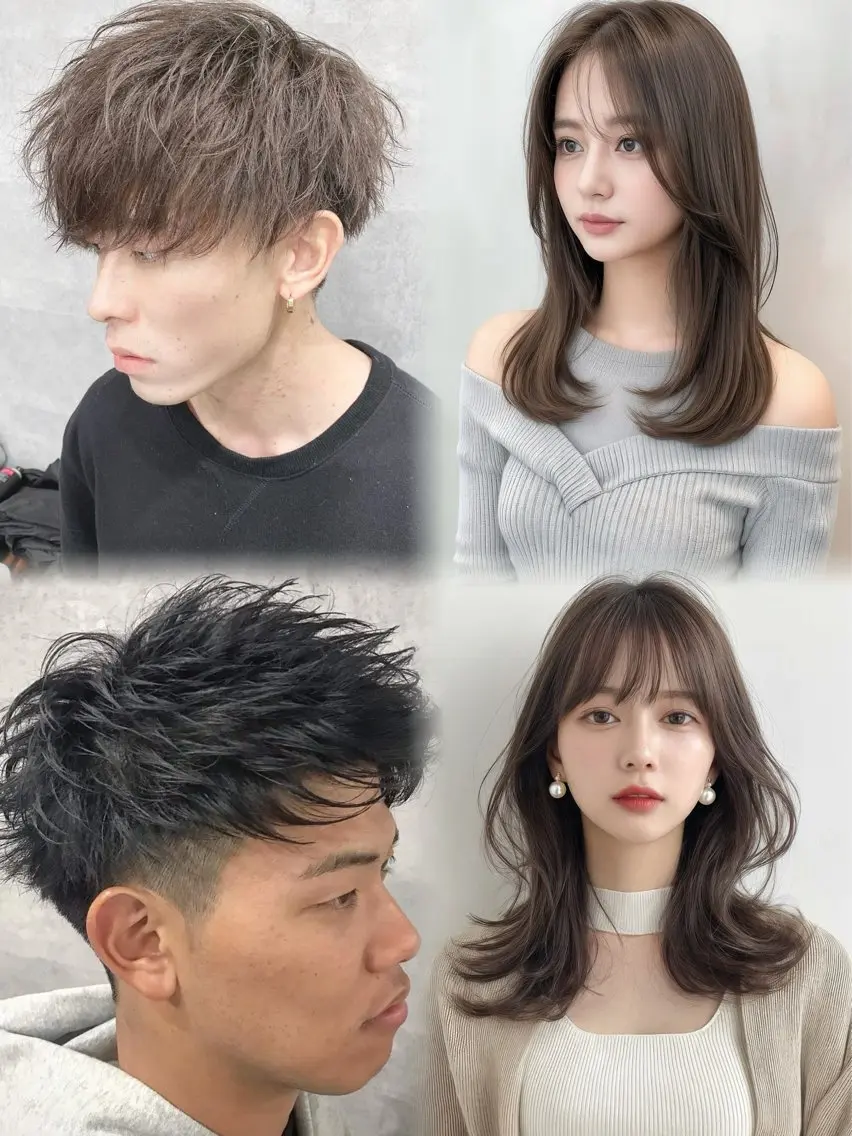 メンズ 上霜 菜月のヘアスタイル