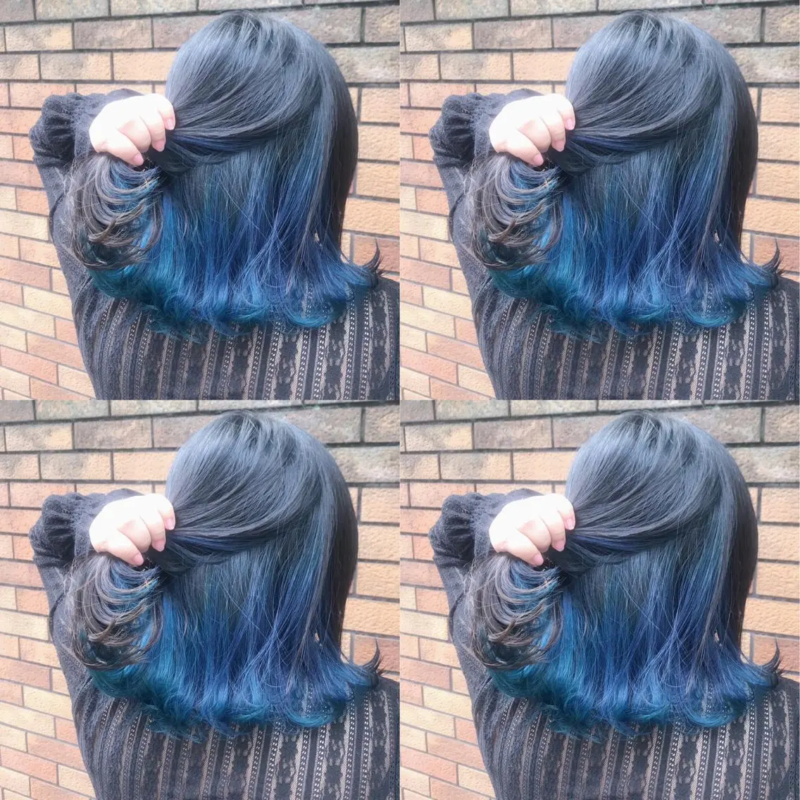 ミディアム カラー ブルーカラー グラデーションカラー インナーカラー トリートメント /カラー/NAOKIのヘアスタイル