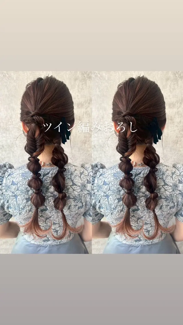 ヘアアレンジ 🍑暖色カラー 🍑chizuruのヘアスタイル