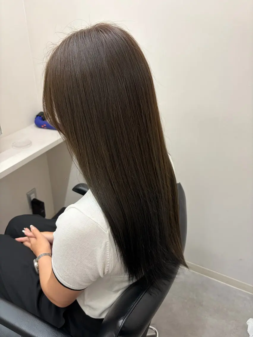ロング 髪質改善 トリートメント ヘアカラー トリートメント 髪質改善/縮毛矯正/ 艶カラー/登貴のヘアスタイル
