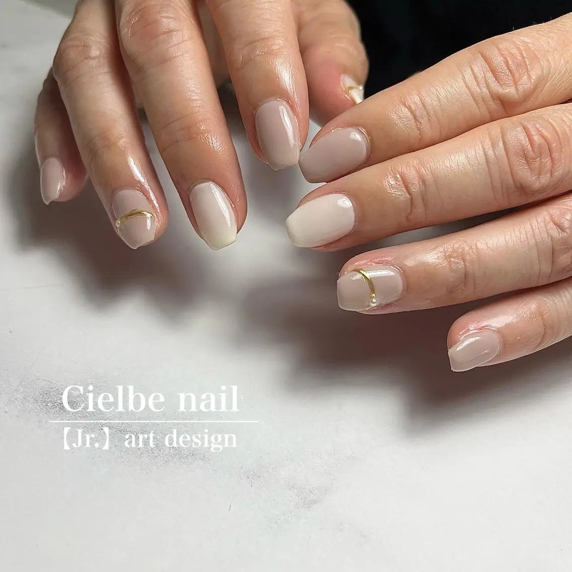 ネイル アートネイル シンプルネイル cielbe nailのネイルデザイン