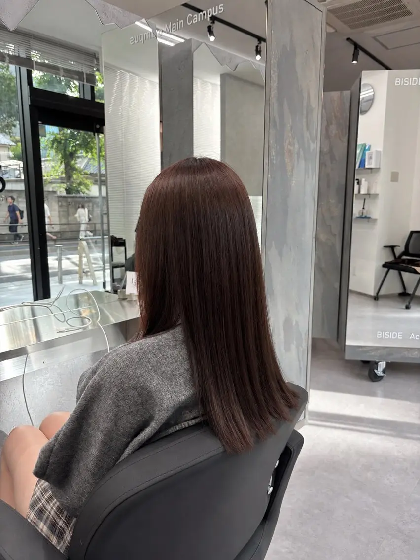 ロング カラー 小林 瑛太のヘアスタイル