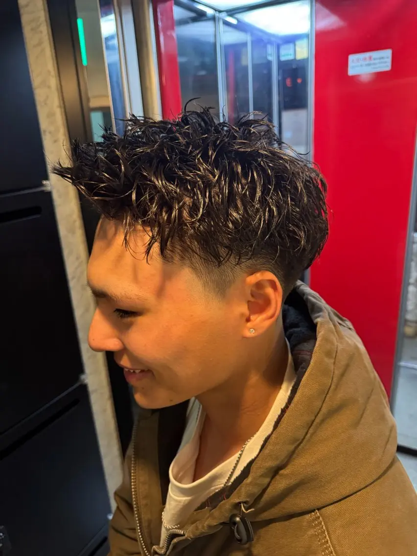 ショート パーマ メンズ メンズパーマ メンズショート スパイキーショート ショートヘア カット パーマ トリートメント 💈メンズ特化💈 TASUKUのヘアスタイル
