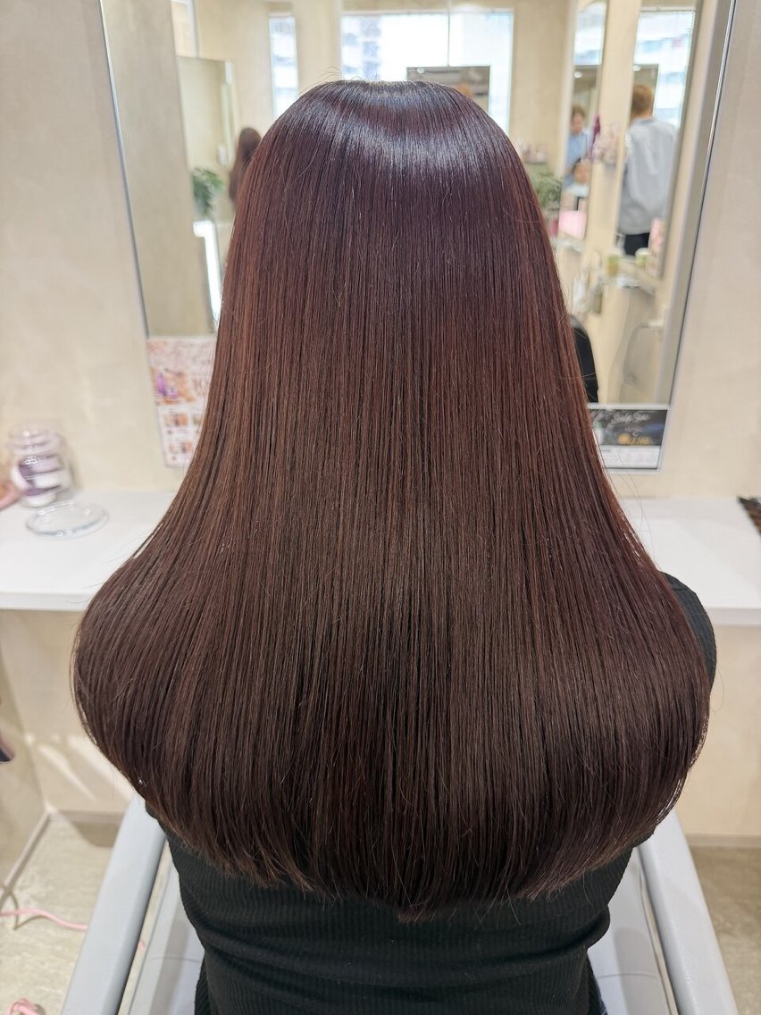 ロング カット ヘアカラー トリートメント モデル様大募集🎀 藤岡瑞穂のヘアスタイル