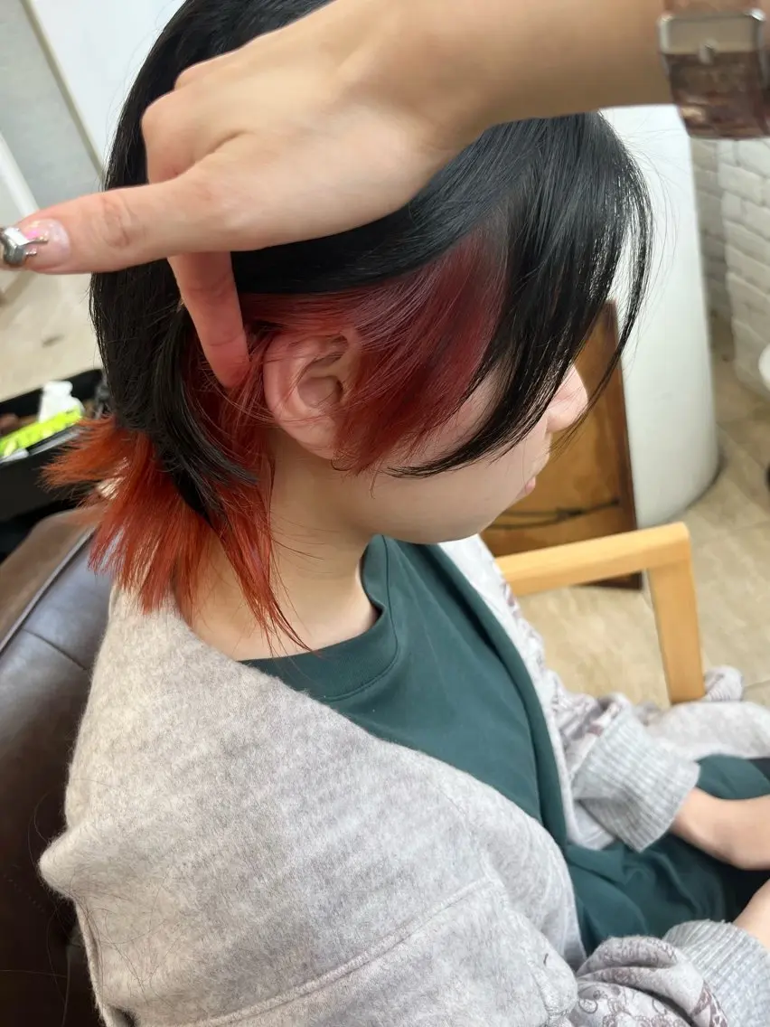 ショート ヘアカラー トリートメント label はしぐち ななみのヘアスタイル