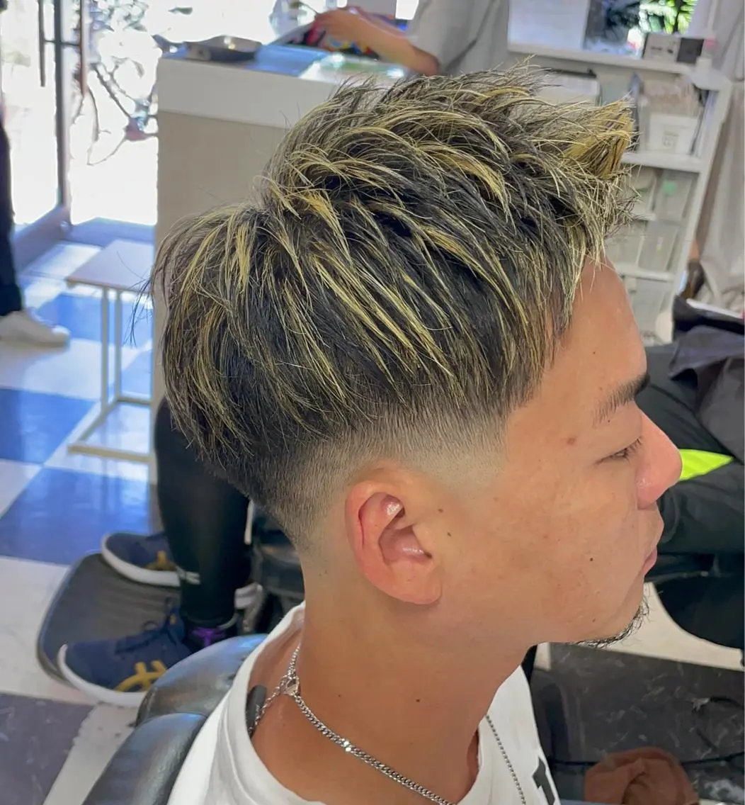 カラー メンズ 松坂 祐斗のヘアスタイル