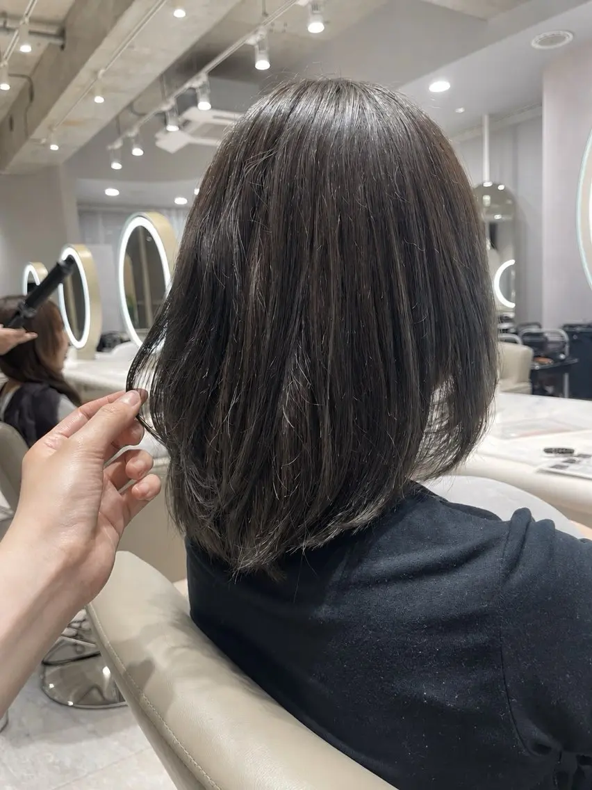 ミディアム ヘアカラー ⠀ mikuのヘアスタイル