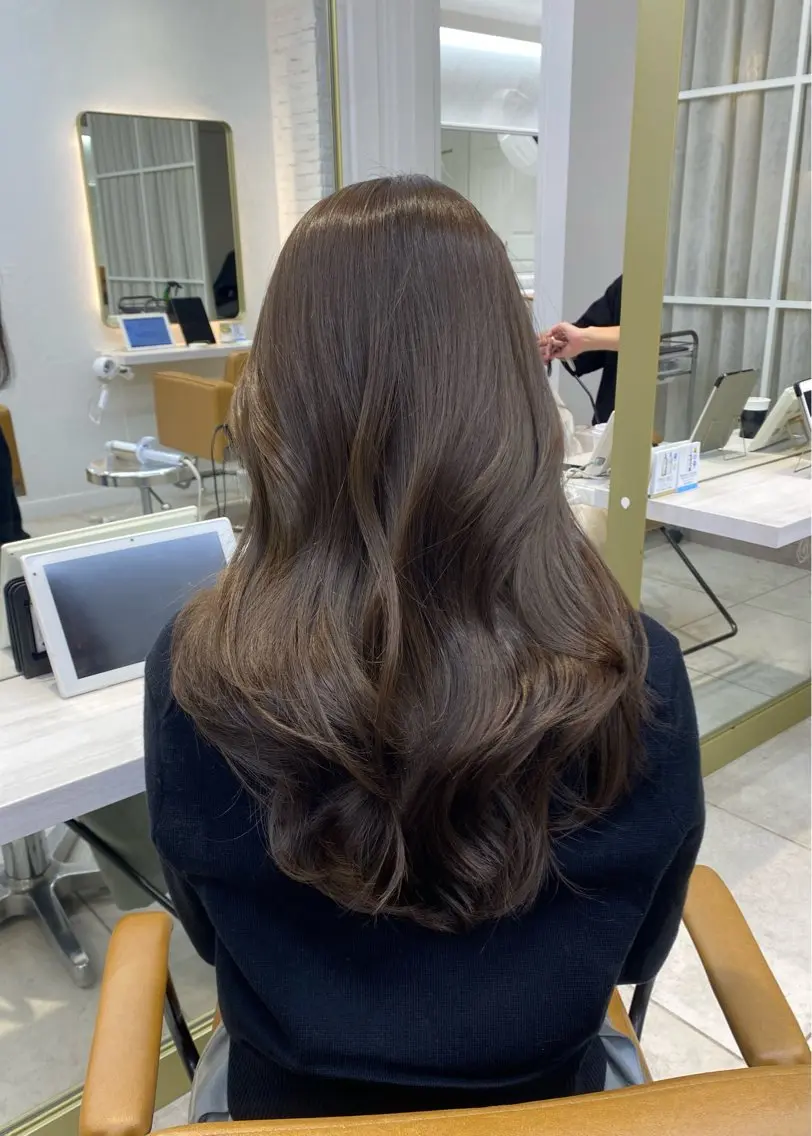 ヘアカラー トリートメント 透明感カラー‎🤍 ゆかこ🐈‍⬛のヘアスタイル