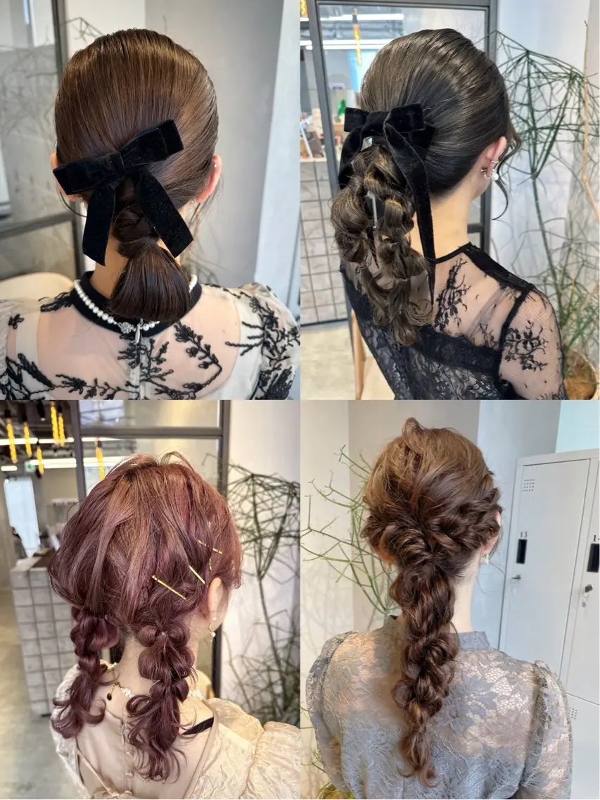 “映える”【ヘアアレンジ】💖【ヘアセット】¥4500#お呼ばれヘア#推しかつなど♪の写真